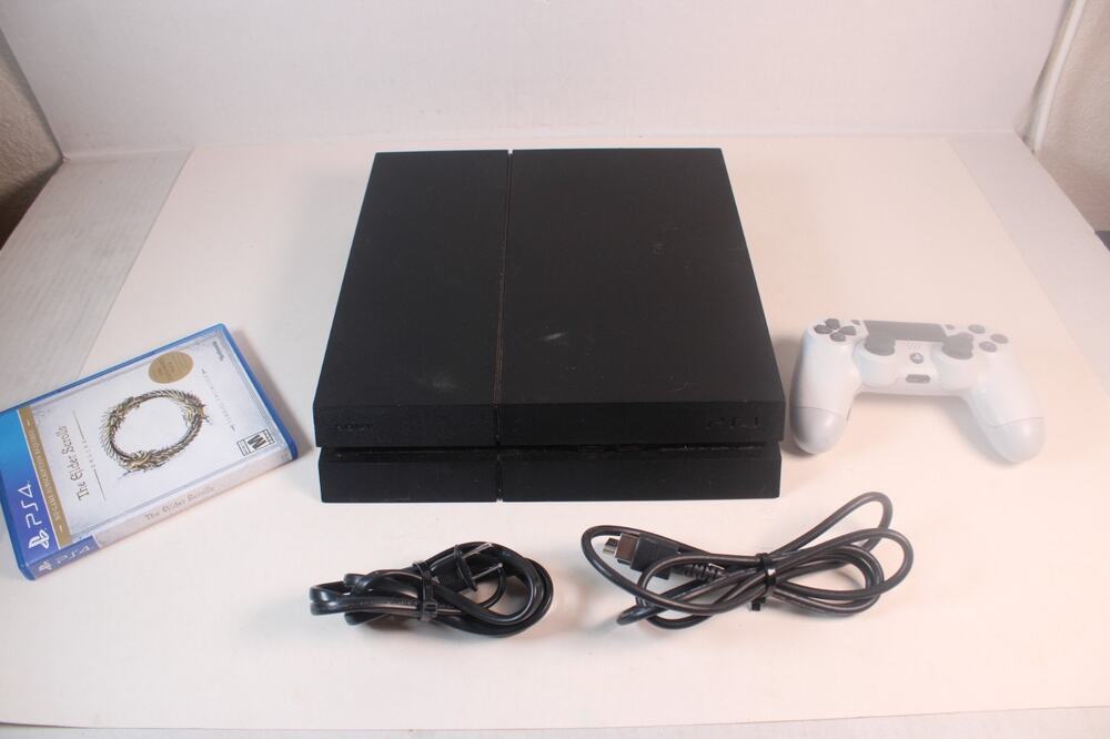Sony Playstation 4 PS4 Slim 500gb Console Bundle, white Controller, charger,